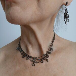 Necklace/Earrings - NORDSTROM's Crystals in RHODIUM!